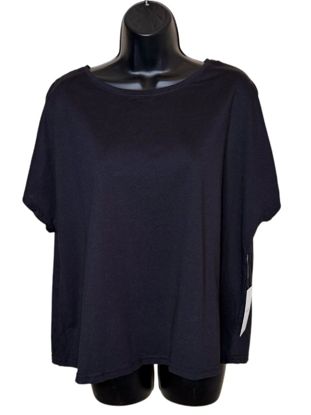 New Nordstrom Black Classic Oversized Tee Size S